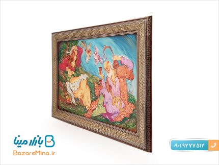 تابلو نگارگری و مینیاتور اصفهان طرح سوگل