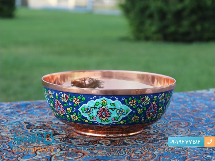 کاسه ساده مس و پرداز
