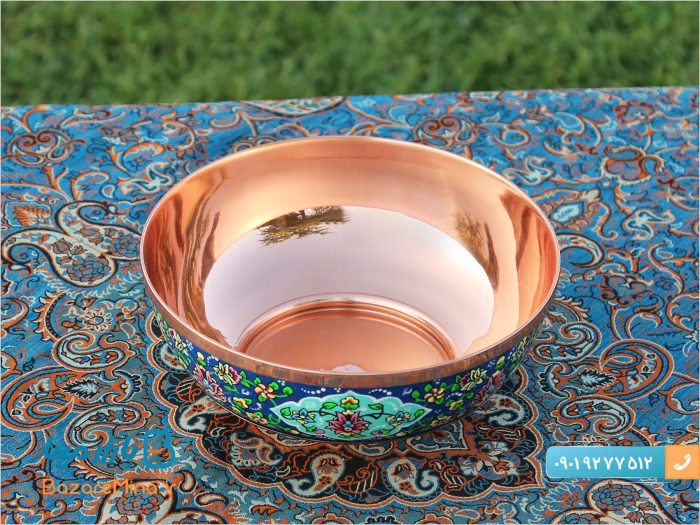 کاسه ساده مس و پرداز
