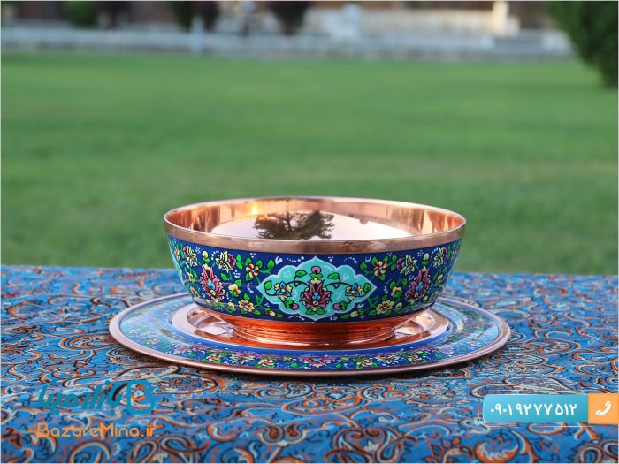 کاسه ساده مس و پرداز