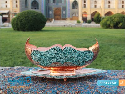 کشکول و بشقاب فیروزه کوبی