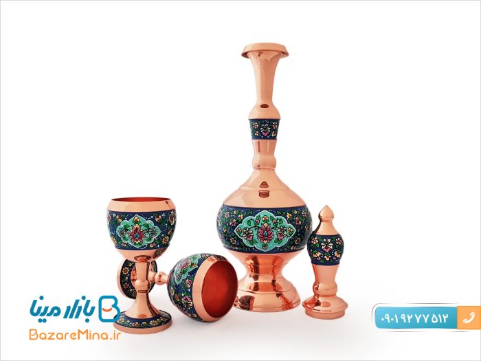 سرویس شربت خوری مس و پرداز