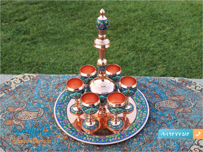 سرویس شربت خوری مس و پرداز