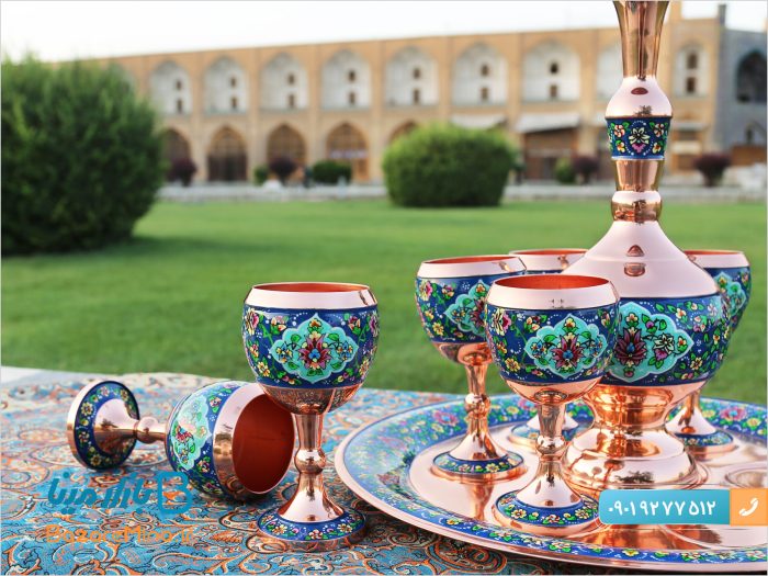 سرویس شربت خوری مس و پرداز