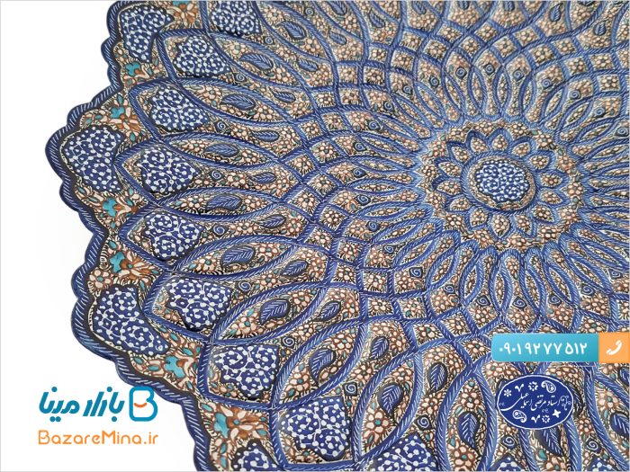بشقاب میناکاری 30 سانتی ختایی