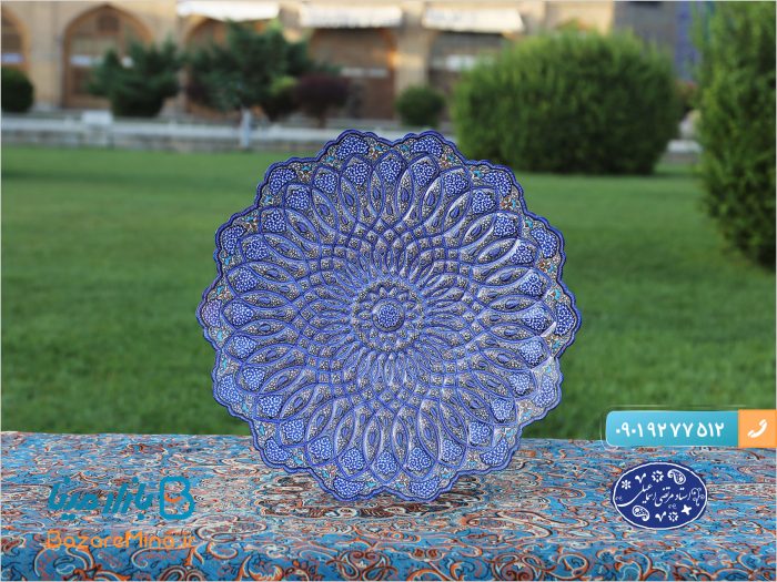 بشقاب میناکاری 30 سانتی ختایی