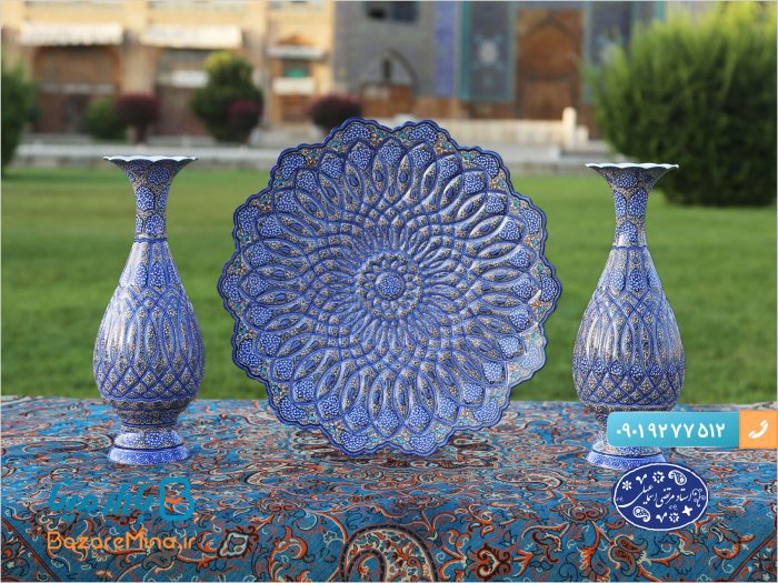 بشقاب میناکاری 30 سانتی ختایی