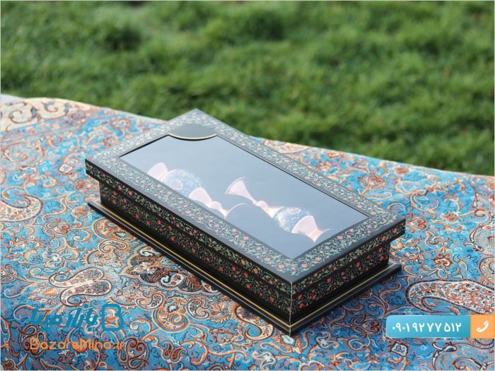 باکس هدیه جفت گلدان مس و پرداز