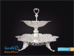 شیرینی خوری دو طبقه ملیله کاری