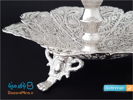 شیرینی خوری دو طبقه ملیله کاری