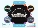 جاقاشق و چنگال مليله کاری دسته دار طرح قایقی