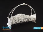 جاقاشق و چنگال مليله کاری دسته دار طرح قایقی