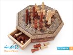 شطرنج هشت گوش خاتم کاری