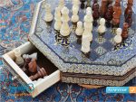 شطرنج هشت گوش خاتم کاری