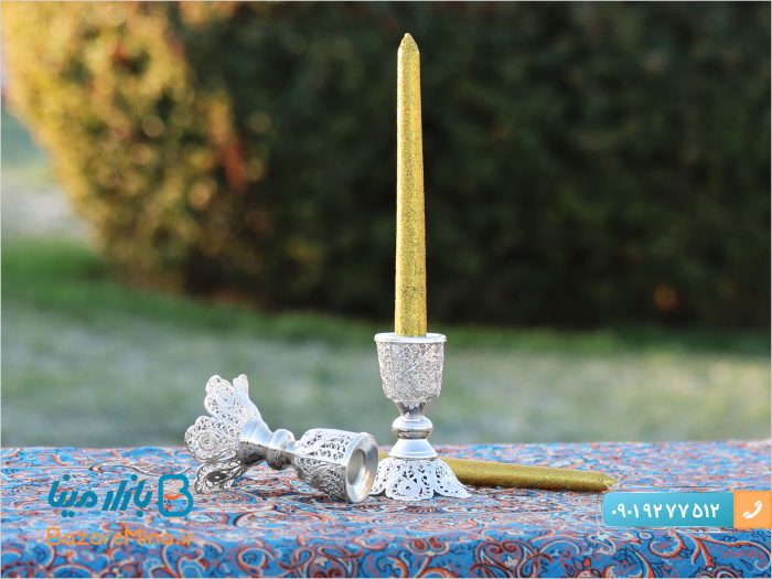شمعدان ملیله کاری اصفهان