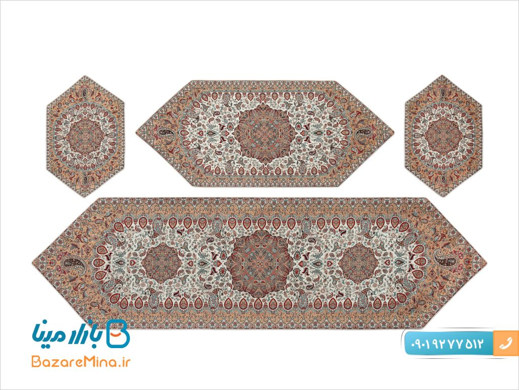 ترمه 5تکه ابریشم هاشمی طرح پردیس