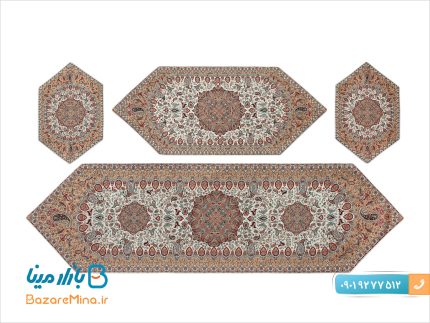 ترمه 5تکه ابریشم هاشمی طرح پردیس