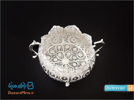 گز خوری دسته دار ملیله کاری سایز کوچک