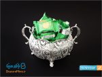 گز خوری دسته دار ملیله کاری سایز کوچک