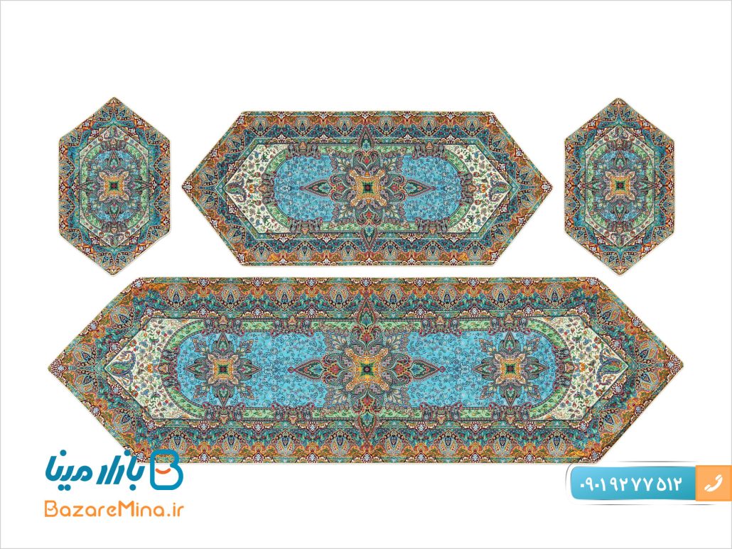 سرویس ابریشمی پنج تکه هاشمی طرح پرنیان