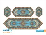 سرویس ابریشمی پنج تکه هاشمی طرح پرنیان
