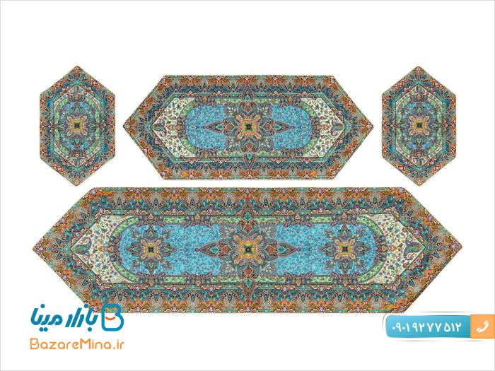سرویس ابریشمی پنج تکه هاشمی طرح پرنیان