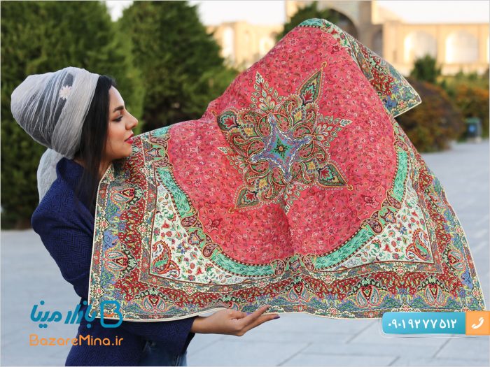 سرویس ابریشمی پنج تکه هاشمی طرح پرنیان