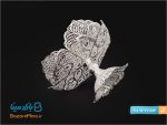 شیرینی خوری ملیله کاری پایه دار شش پر