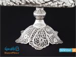 شیرینی خوری ملیله کاری پایه دار شش پر