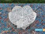 شیرینی خوری ملیله کاری پایه دار شش پر