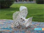 شیرینی خوری ملیله کاری پایه دار شش پر