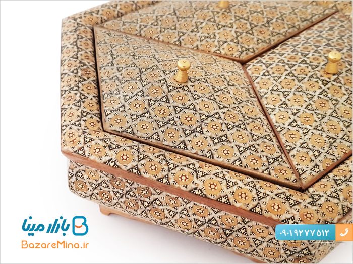 شکلات خوری سه درب خاتم کاری اصفهان
