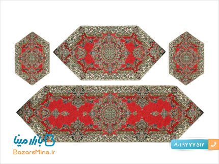 سرویس 5تکه ترمه ابریشمی هاشمی مدل شورانگیز