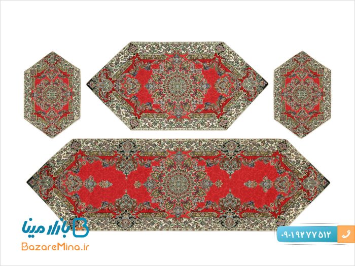 سرویس 5تکه ترمه ابریشمی هاشمی مدل شورانگیز