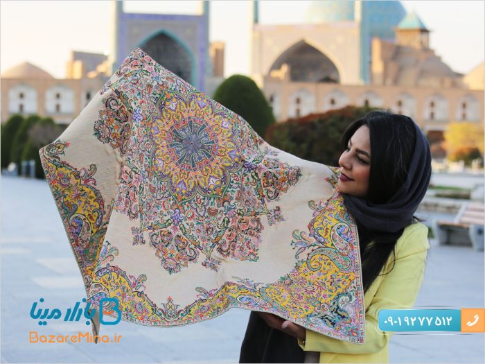ترمه اصل ابریشمی یزد طرح گلستان