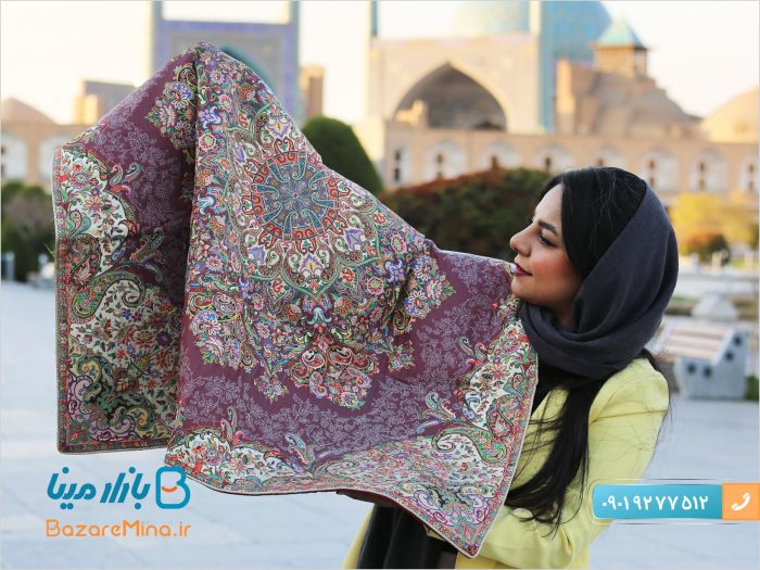 ترمه اصل ابریشمی یزد طرح گلستان