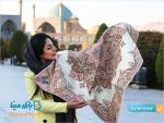 ترمه اصل ابریشمی یزد طرح گلستان