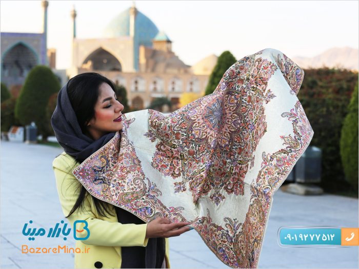 ترمه اصل ابریشمی یزد طرح گلستان