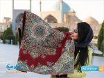 ترمه اصل ابریشمی یزد طرح گلستان