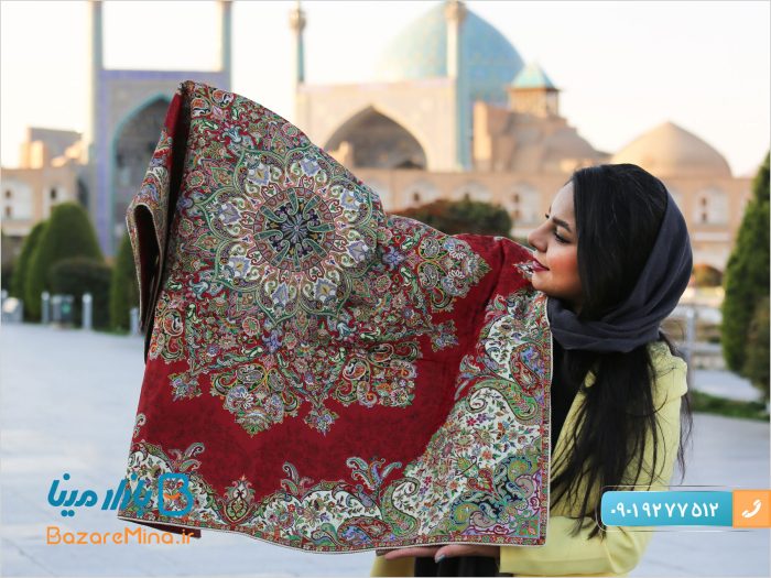 ترمه اصل ابریشمی یزد طرح گلستان