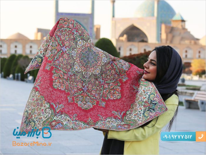 ترمه اصل ابریشمی یزد طرح گلستان