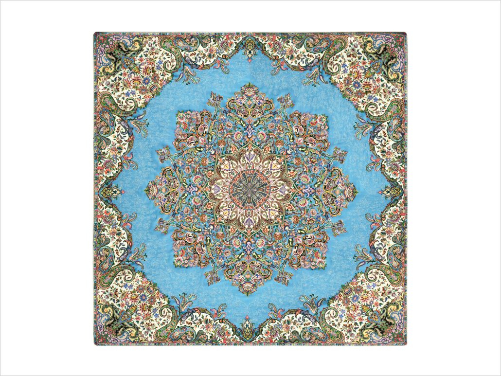 ترمه اصل ابریشمی یزد طرح گلستان