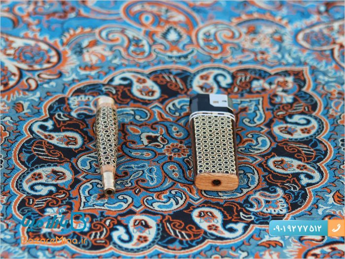 چوب سیگار و فندک خاتم کاری اصفهان