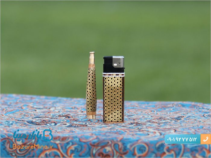 چوب سیگار و فندک خاتم کاری اصفهان