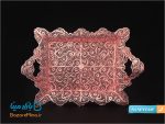 سینی مستطیل ملیله کاری آبکاری مسی