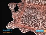 سینی مستطیل ملیله کاری آبکاری مسی