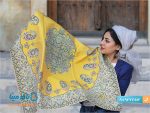 رومیزی ترمه ابریشمی شاهپسند ممتاز هاشمی