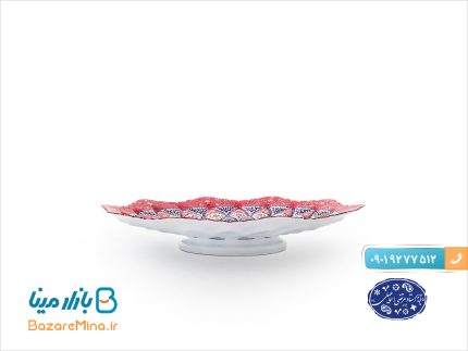 بشقاب کوچک مینا کاری اثر استاد مرتضی اسماعیلی
