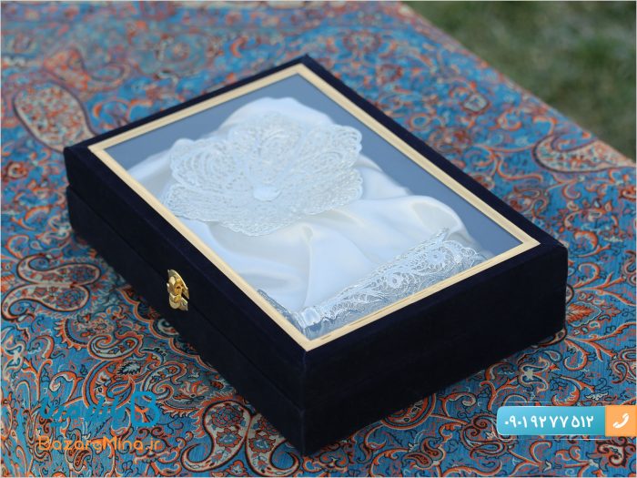 ست گلدان و شیرینی خوری ملیله کاری اصفهان