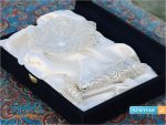 ست گلدان و شیرینی خوری ملیله کاری اصفهان